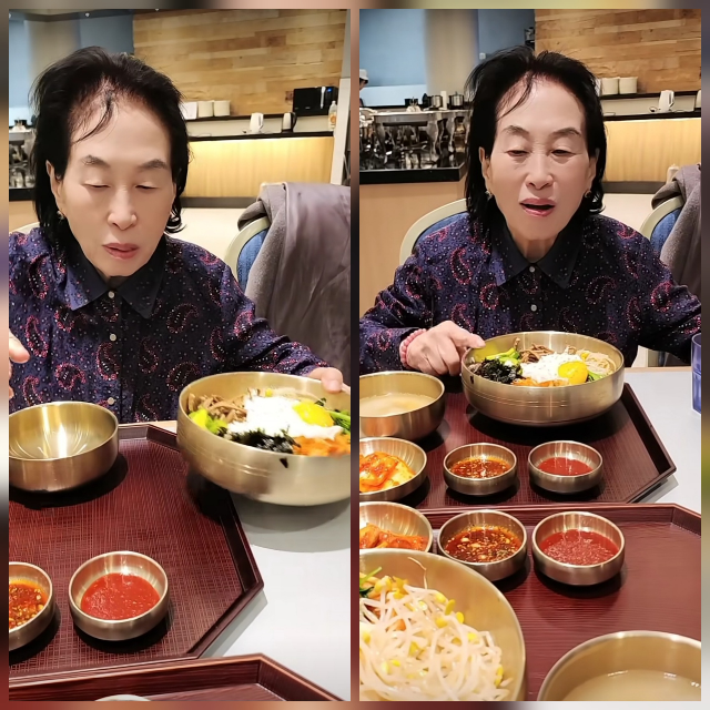 고관절 인공관절 수술을 받은 배우 전원주가 퇴원 후 첫 외식으로 밝은 근황을 전했다.사진=유튜브 채널 ‘김형근-02y’