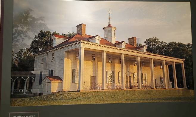 포트맥강이 내려다 보이는 마운트 버넌의 베란다 모습. ⓒ최하경