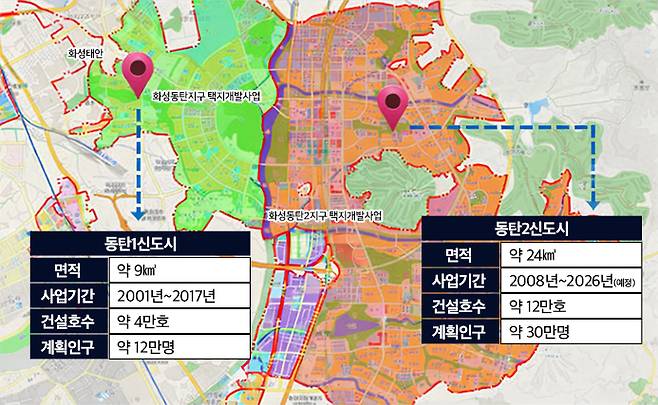 동탄신도시 개요. 사진=부동산인포