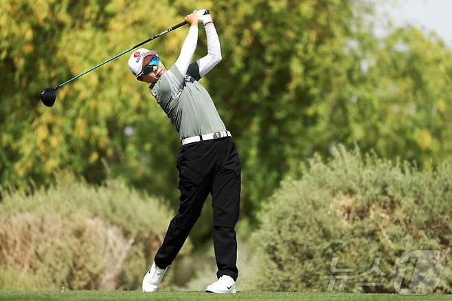 김효주가 29일(한국시간) LPGA투어 포드 챔피언십 3라운드에서 단독 선두에 올랐다. ⓒ AFP=뉴스1