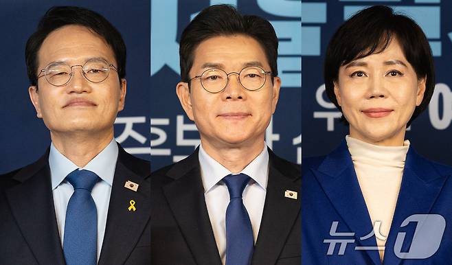 더불어민주당 6·3 지방선거 서울시장 본경선에 박주민·정원오·전현희(기호순) 후보. ⓒ 뉴스1 유승관 기자