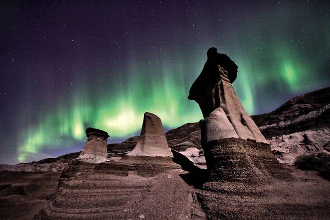 배드랜즈 윌로우크릭 후두스. 캐나다관광청