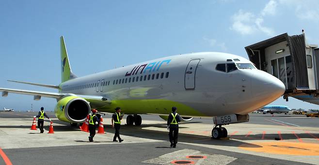 진에어 여객기. 연합뉴스&nbsp;