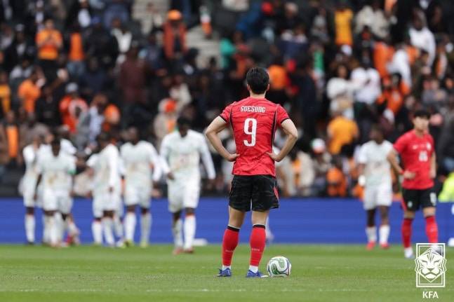 ▲ 코트디부아르전은 홍명보호의 3월 첫 평가전이다. 월드컵 조별리그 3차전 상대인 남아프리카공화국을 염두에 둔 맞춤형 리허설 성격이 짙다. 그런 모의고사에서 0-4로 패했으니 홍명보호의 월드컵은 벌써 걱정이 앞선다. ⓒ대한축구협회