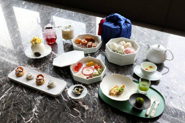 대구 메리어트 호텔 라운지&바 '청아(淸雅) 프레스티지 티' 세트 이미지. 대구 메리어트 호텔 제공