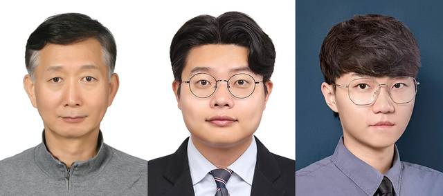 공동연구진 사진(왼쪽부터 양위주, Zhang Siyu, Lin Ze). (사진 = 국립부경대)