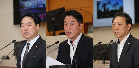 안병국, 양윤제, 김영헌 의원.