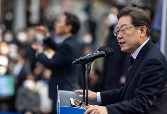 이재명 대통령이 한 행사장에서 발언하고 있다. [사진=연합뉴스]