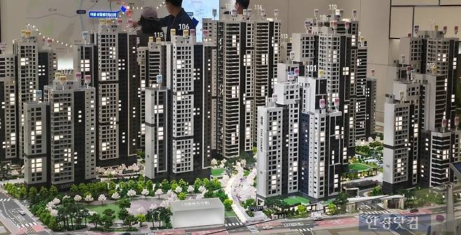 서울 영등포구 신길동 '더샵 신길센트럴시티' 모형도. 사진=이송렬 기자