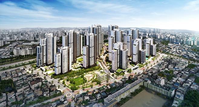 서울 영등포구 신길동 '더샵 신길센트럴시티' 조감도. 포스코이앤씨 제공