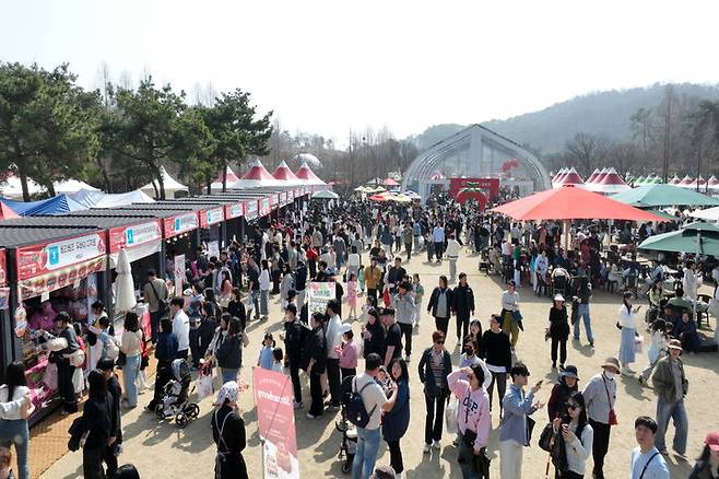 [논산=뉴시스]논산땅기축제장 전경. (사진=논산시 제공) 2026. 03. 30 photo@newsis.com *재판매 및 DB 금지