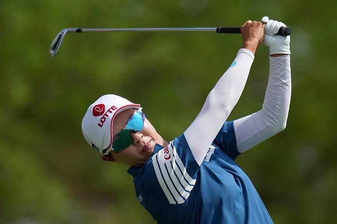 포드 챔피언십을 2연패한 김효주 '디펜딩 챔피언' 김효주가 LPGA 포드 챔피언십 최종 4라운드에서 샷하고 있다.  [AP/연합뉴스]