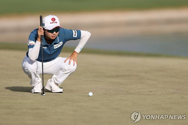 김효주의 경기 모습 [게티이미지/AFP=연합뉴스]