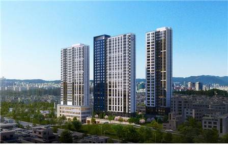 서울 서대문구 충정로1구역 공공재개발사업 투시도 [두산건설 제공]