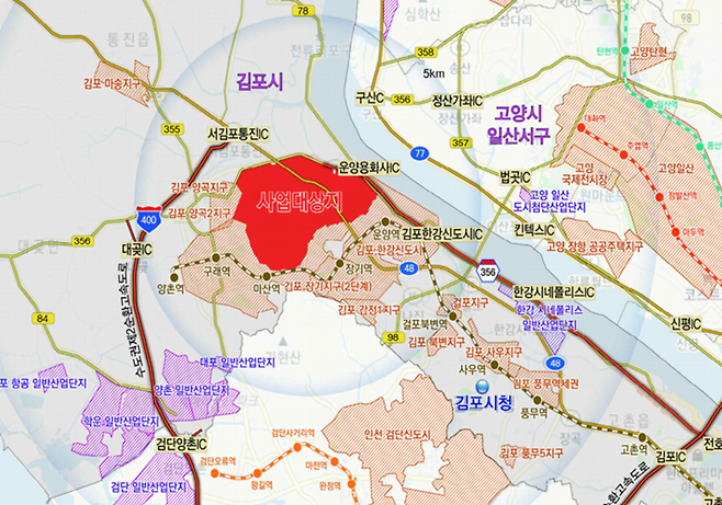 ▲ 한강2 공공주택지구가 지구 지정 이후 3년 만에 지장물 조사 절차에 착수하며 본격 사업 국면에 들어섰다. 장기간 재산권 제한과 보상 불신이 누적되면서 향후 갈등이 불가피한 상황이다. /자료제공=김포시