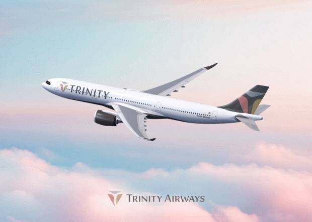티웨이항공이 '트리니티 항공'으로 간판을 바꿔 새출발하기로 한 가운데 트리니티 항공(Trinity Airways) 항공기 이미지. 티웨이항공 제공