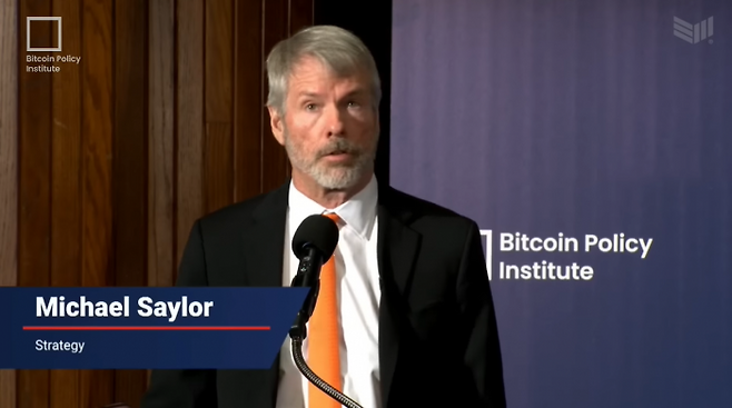 마이클 세일러 스트래티지 CEO. 출처=비트코인 매거진 유튜브 화면 캡처