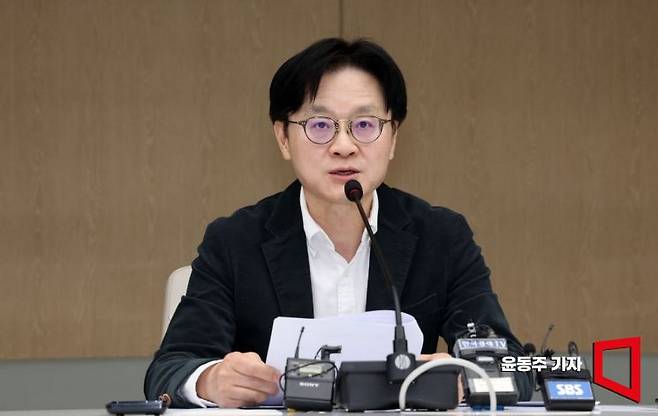 김정관 산업통상부 장관이 27일 서울 중구 대한상의에서 열린 '중동전쟁 관련 경제단체 간담회'에 참석, 모두발언을 하고 있다. 2026.03.27 윤동주 기자