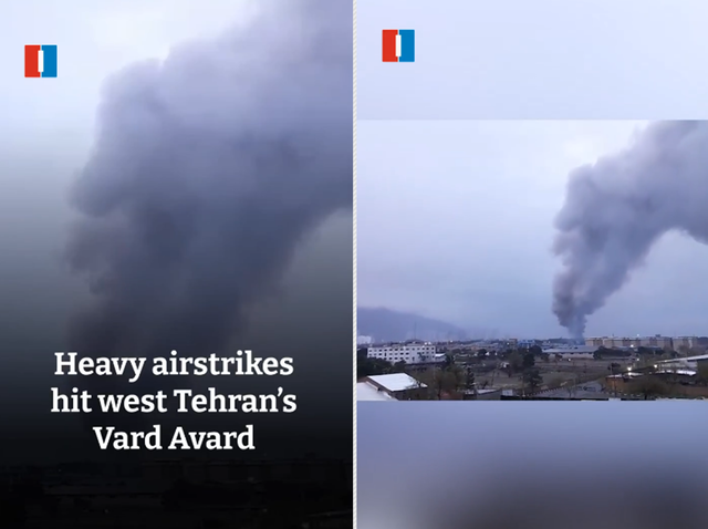 이란 반(反)신정체제 성향 언론 이란인터내셔널은 31일(현지시간) 공식 SNS를 통해 이란 수도 테헤란 서부 바르드 아바르드 지역에서 이스라엘군의 경고발표 직후 강력한 공습이 있었다고 입수한 영상을 공개했다.[‘Iran International English’ X(엑스) 공식계정 게시물 갈무리]