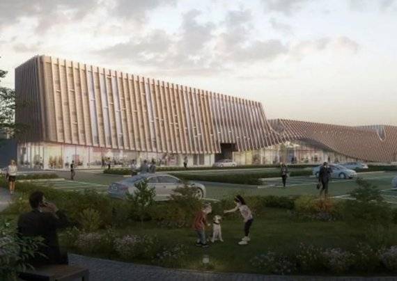 온라인에서 화성 여자 교도소 조감도로 확산된 이미지. 해당 조감도에 법무부는 "사실과 다르다"고 밝혔다. /사진=온라인 커뮤니티 캡처