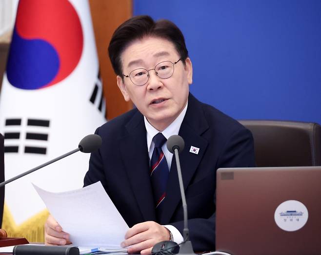 ▲ 이재명 대통령이 31일 청와대에서 열린 국무회의에서 발언하고 있다 [연합뉴스]