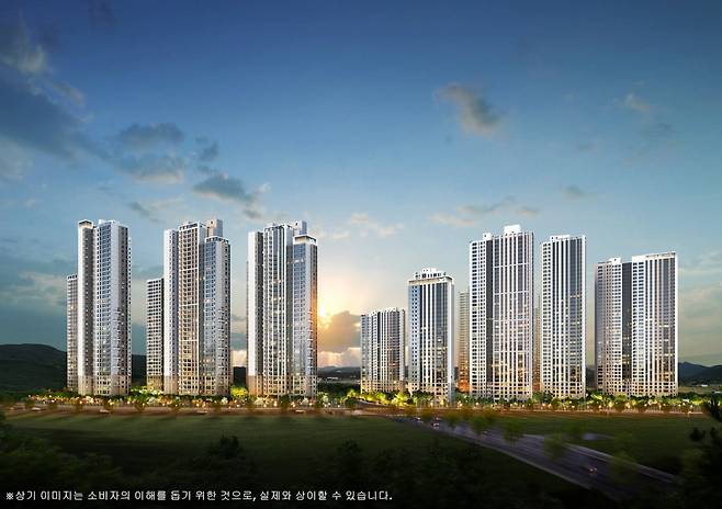 도안자이 센텀리체 투시도. GS건설 제공