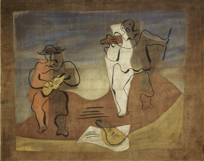 Stage Curtain for Soiree de Paris (Known as the "Mercure Curtain") by Pablo Picasso (Collection Centre Pompidou, Paris)