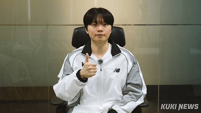 ‘비디디’ 곽보성이 지난 25일 서울 영등포구 KT 롤스터 사옥에서 쿠키뉴스와 만나 인터뷰하고 있다. 김영건 기자