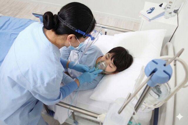 아이들은 병원 검사나 시술을 받을 때 불안, 스트레스가 커 미리 잠들게 유도하는 진정법이 필수적이다. 최근 약물을 코에 뿌리는 방식으로 기존보다 안전한 소아 진정법에 대한 임상연구 결과가 발표됐다. 인공지능(AI) 생성 이미지