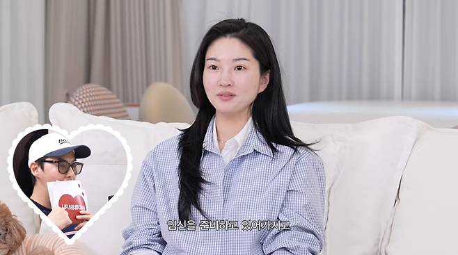 그룹 신화 전진의 아내 류이서가 시험관 시술을 통한 임신을 준비하고 있다고 밝혔다. /사진=유튜브 채널 '내사랑 류이서' 영상