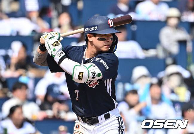 [OSEN=창원, 이석우 기자] 두산 베어스 박찬호 129 2026.03.29 / foto0307@osen.co.kr