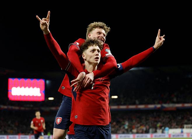 체코 선수들   로이터<저작권자(c) 연합뉴스, 무단 전재-재배포, AI 학습 및 활용 금지>