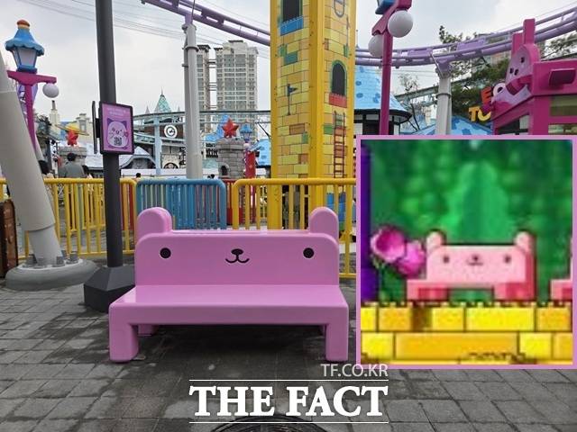 1일 서울 송파구 롯데월드 '메이플 아일랜드'에 방문한 취재진 사이에서 현장에 설치된 건물과 구조물 등이 원작 게임 고증을 살려 제작했다는 평가가 나왔다. /잠실=우지수 기자