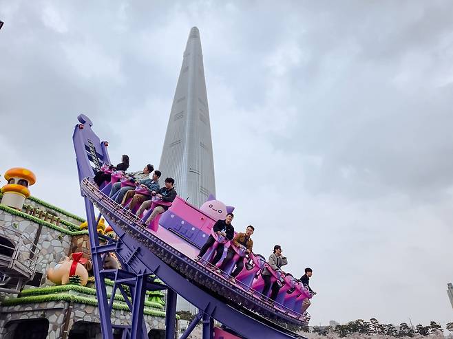 메이플 아일랜드 내 자이로 스핀./사진=이경탁 기자