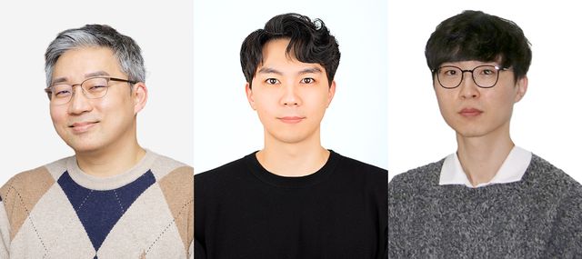 고재원(왼쪽부터) DGIST 교수, 김승준 미국 럿거스대 박사후연수연구원, 김현호 DGIST 박사후연수연구원. DGIST 제공.
