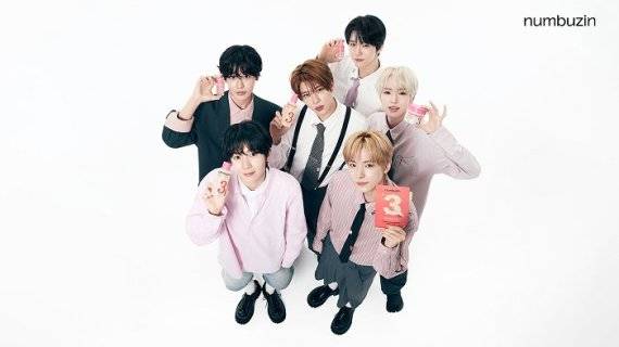 ‘3번 라인’을 선보이는 넘버즈인 모델 NCT WISH 사진 제공: 넘버즈인