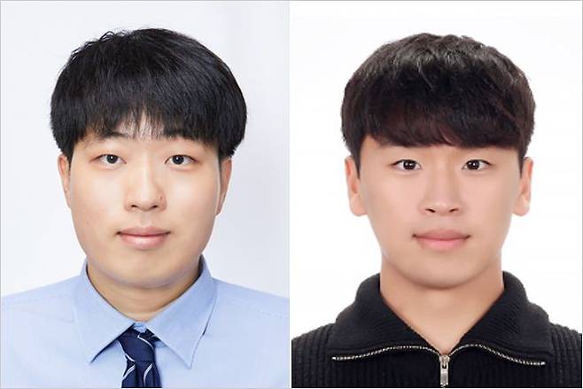 부산대 응용화학공학부 김채빈 교수(왼쪽), 이동훈 석사과정생(오른쪽).