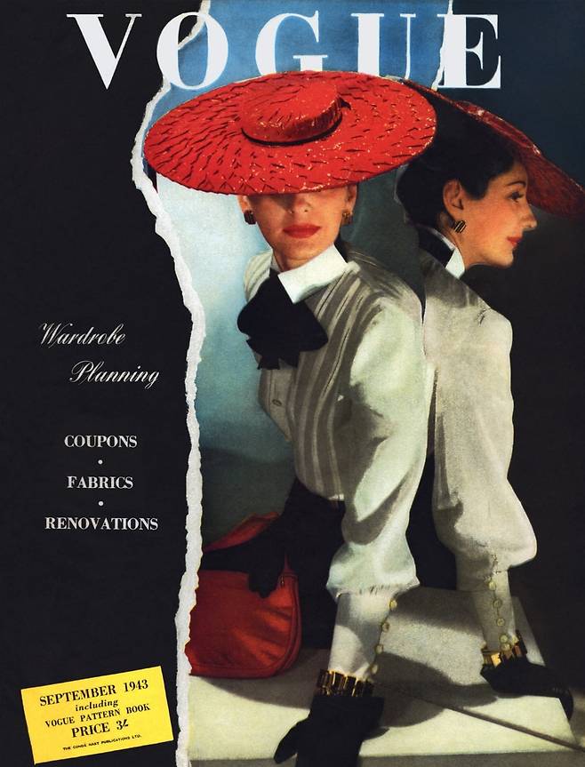 사진작가 토니 프리셀이 촬영한 <보그> 1942년 7월호 표지. /© Condé Nast