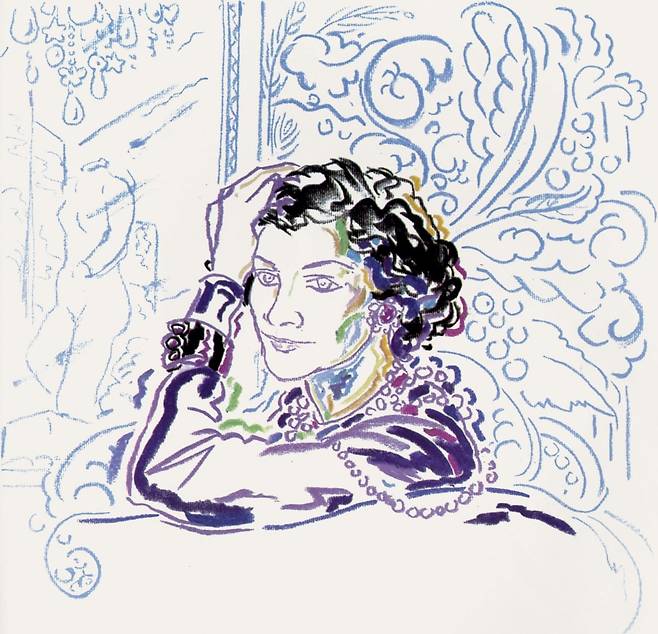 1978년 10월 보그 파리, 하비 보이드가 그린 가브리엘 샤넬의 일러스트. /Thames&Hudson