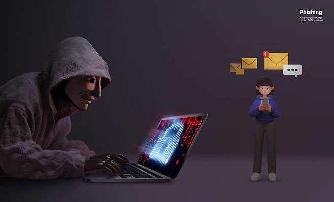 스팸문자. 클립아트코리아