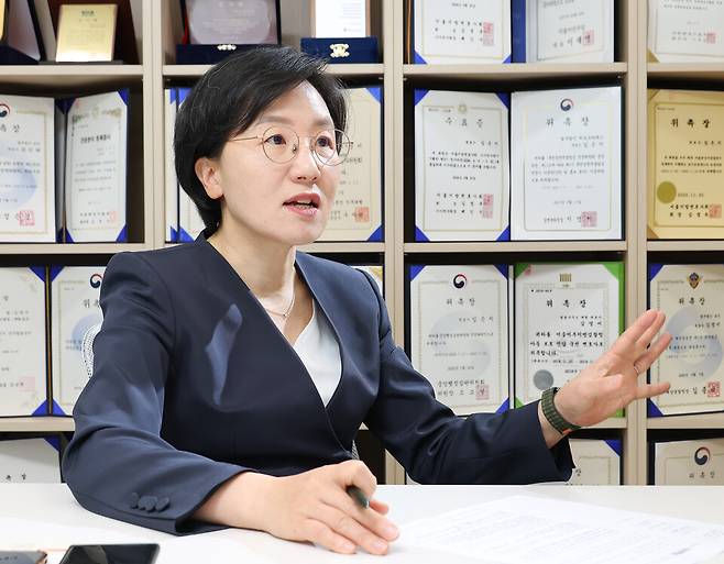 1일 오전 서울 서초구 법무법인 숭인에서 김영미 변호사가 시사저널과 인터뷰를 하고 있다. ⓒ시사저널 임준선