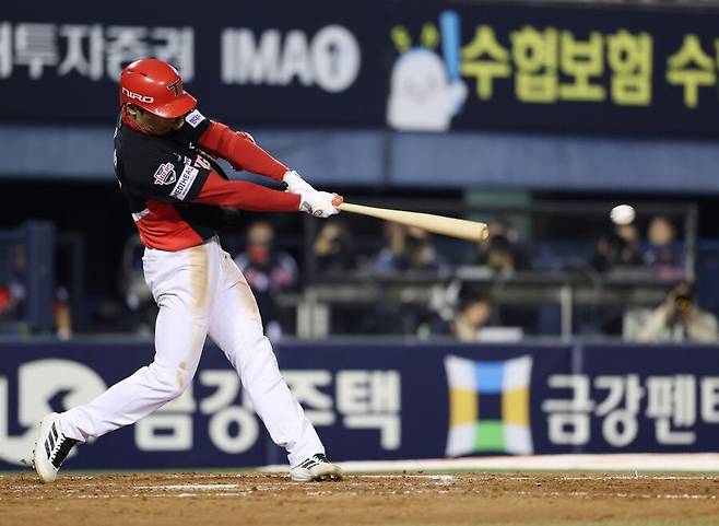 ▲ 3안타 맹타를 휘둘렀으나 팀 패배로 빛이 바랜 KIA 김호령 ⓒ연합뉴스