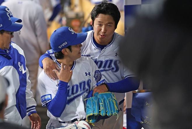 ▲ 왼쪽부터 김지찬, 양창섭 ⓒ삼성 라이온즈