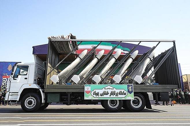 이란의 샤히드-136 자폭 드론. 위키피디아