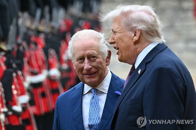 2025년 9월 영국을 국빈 방문한 트럼프 [AFP 연합뉴스 자료사진. 재판매 및 DB 금지]