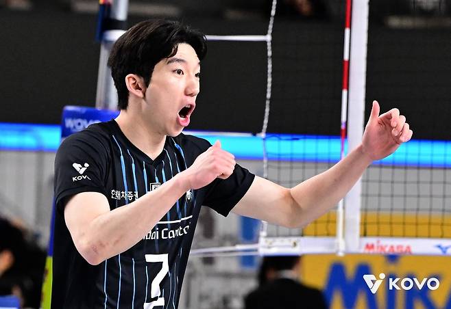 현대캐피탈의 허수봉 [한국배구연맹 제공. 재판매 및 DB 금지]