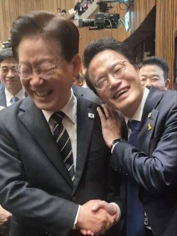 이재명 대통령과 박주민 더불어민주당 의원〈사진=박주민 의원 페이스북〉