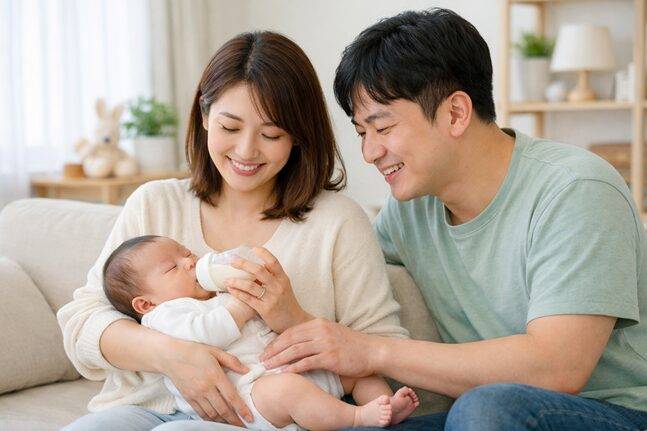 행복하면서도 힘든 일이 육아다. 간단하면서도 균형잡힌 식단과 짬짬이 근력 운동으로 체력을 유지해야 한다. 사진=챗GPT 생성