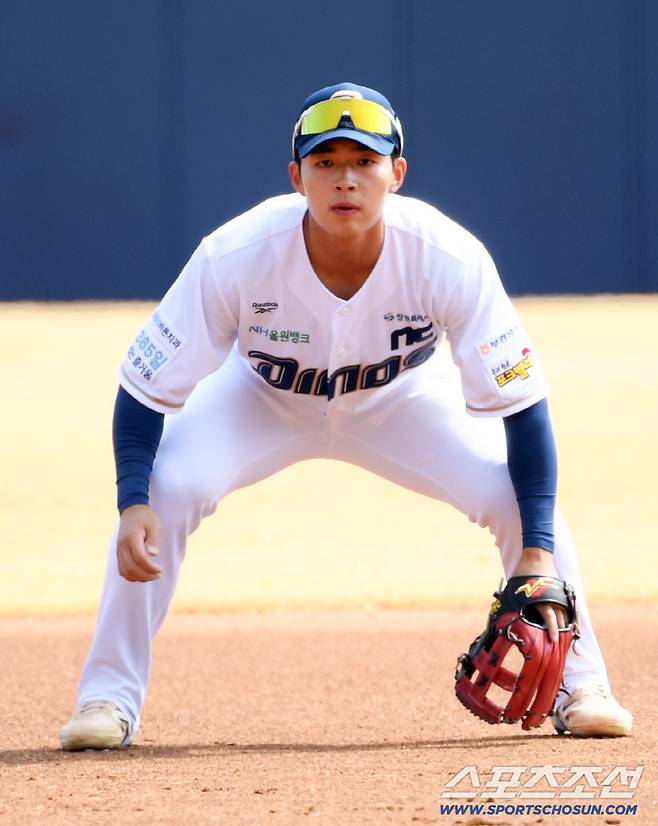 15일 마산야구장에서 열린 NC 다이노스와 키움 히어로즈의 시범경기. NC 김휘집이 수비를 하고 있다. 창원=박재만 기자 pjm@sportschosun.com/2026.03.15/