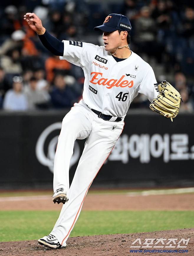 1일 대전한화생명볼파크에서 열린 KT와 한화의 경기. 한화 김도빈이 역투하고 있다. 대전=허상욱 기자wook@sportschosun.com/2026.04.01/